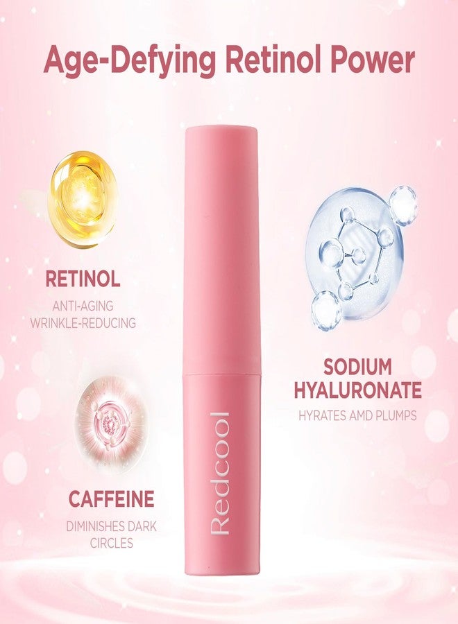 Redcool Retinol Eye Balm Stick - Under Eye Cream for Dark Circles & Puffiness with Caffeine, Collagen & Hyaluronic Acid, Eye Cream Anti Aging, Reduces Fine Lines, Wrinkles & Bags, Hydrating Retinol Eye Cream - Image 5
